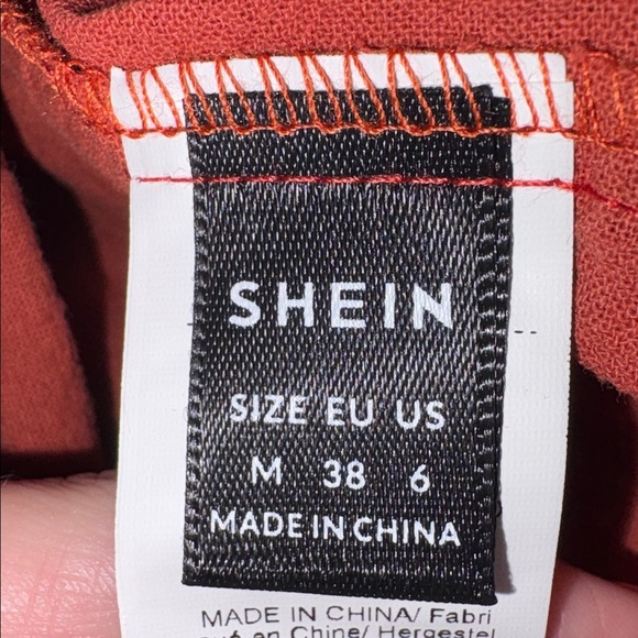 Women’s Burnt Orange Sleeveless Dress - Picture 3 of 3